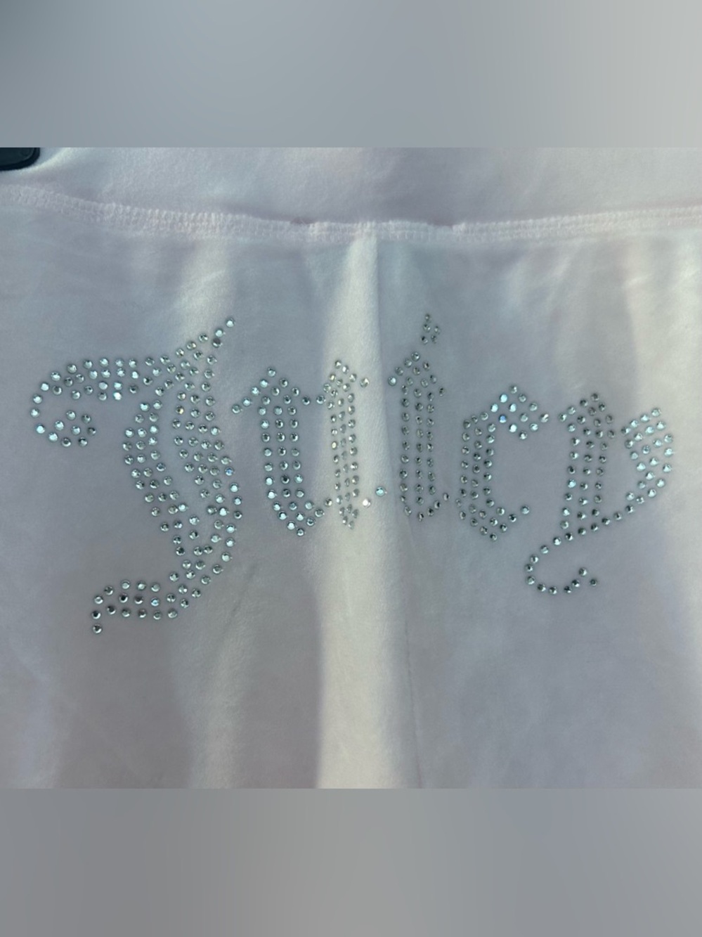 Juicy Couture Y2K OG Big Bling Velour Track Pants - Picture 5 of 5